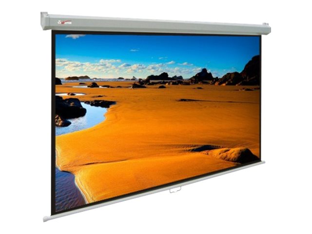 Écran De Projection Rétractable Mural/plafond - Tissu Fibre De Verre Blanc Ou Gris - Sans Plis, Format 16:9 Ou 4:3 - Pour Home Cinéma, Réunions, Enseignement